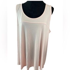 🆕Kaari Blue curvy women’s 2X lyric pink sleeveless flare tank top NWT stretch‎